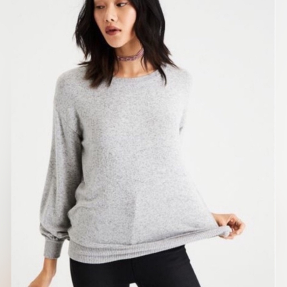American Eagle Soft & Sexy Plush Oversized Sweater Dusty Rose size S - Picture 6 of 6